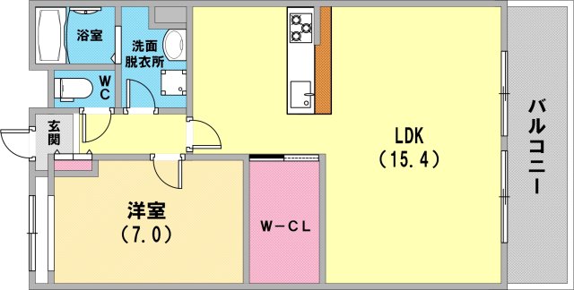 岡本パークマンションの間取り写真