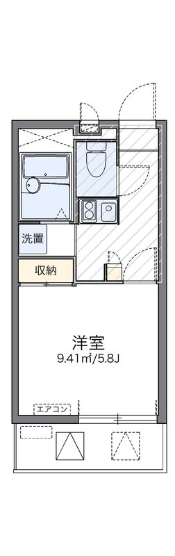レオパレスイキ西新宿の間取り写真