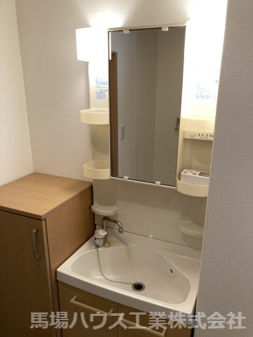 洗面設備　広い洗面スペース
