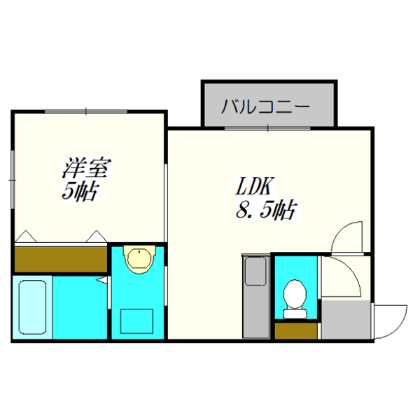 地下鉄東西線 ひばりが丘駅 徒歩3分 4階建 築13年の間取り写真
