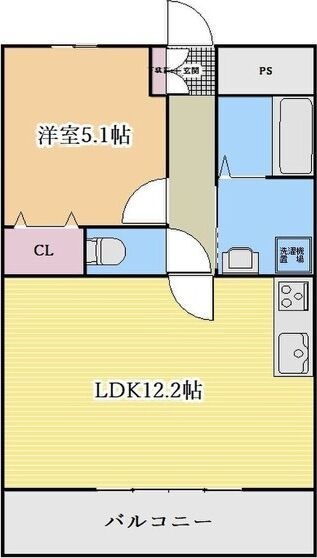 地下鉄東山線 覚王山駅 徒歩1分 11階建 築55年の間取り写真
