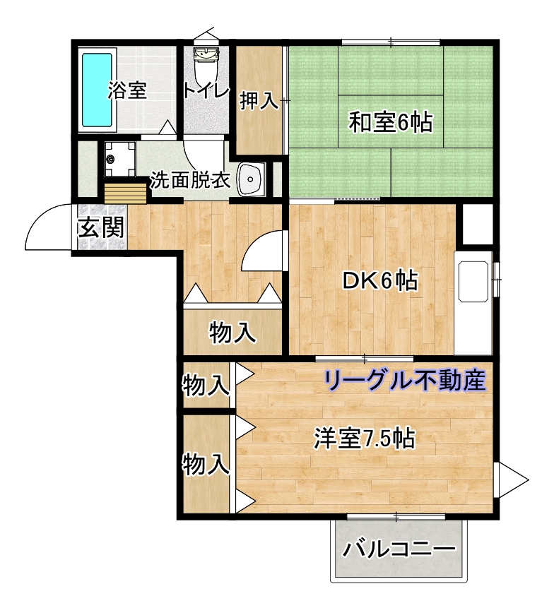 ＪＲ上越線 群馬総社駅 徒歩52分 2階建 築32年の間取り写真