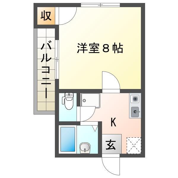 エクセル鐙西の間取り写真