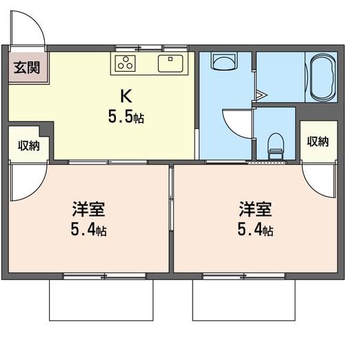 サニーコートＢの間取り