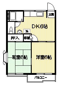 喜楽ハイツの間取り