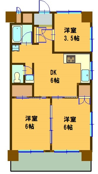 ナガシオマンションの間取り