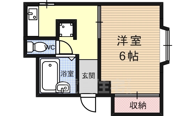 京都市中京区壬生坊城町のマンションの間取り