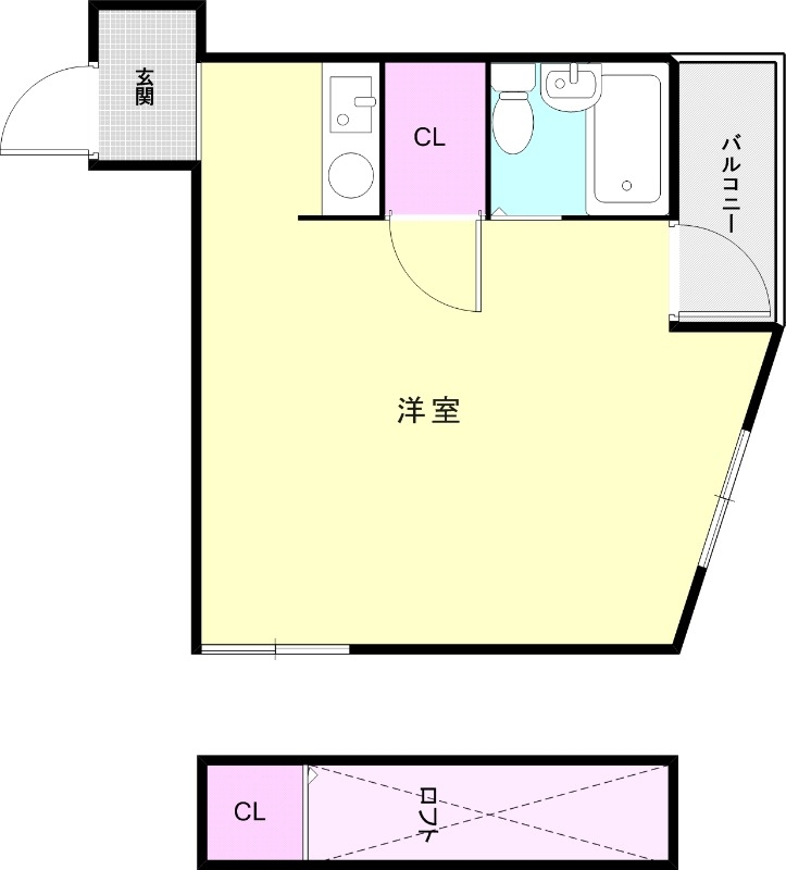 JPアパートメント神戸の間取り