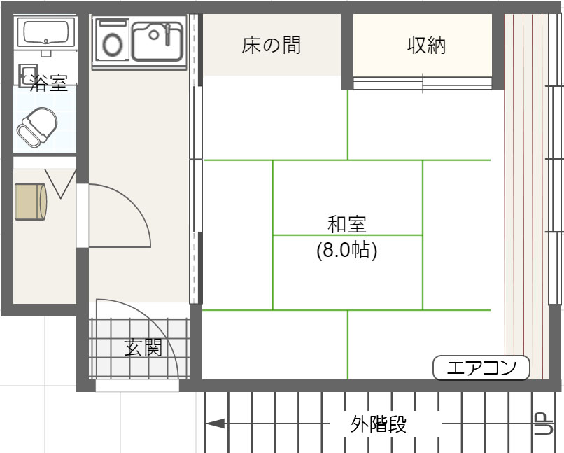 日和ビルの間取り