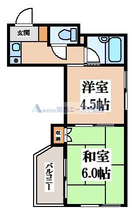 エンゼルハイツ小阪本町の間取り