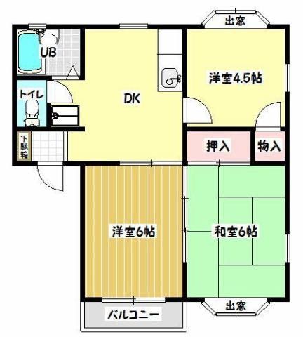 グランドール石川(グランドールイシカワ)の間取り