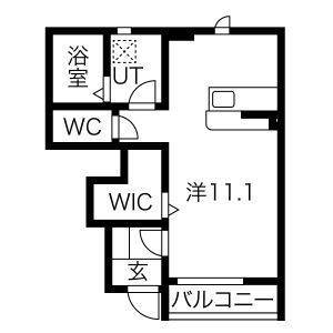 東根市大字野田のアパートの間取り