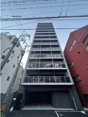 広島市中区東平塚町のマンションの建物外観