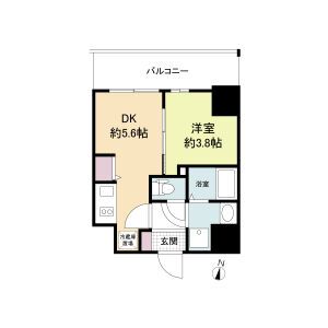 大阪市福島区吉野のマンションの間取り