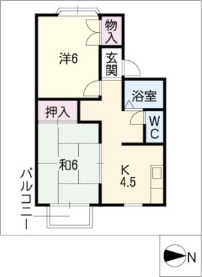 ジュネス成田の間取り