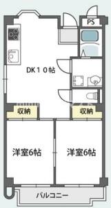 サンライズツイン関目2号館の間取り