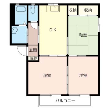 シャーメゾン小田切Bの間取り