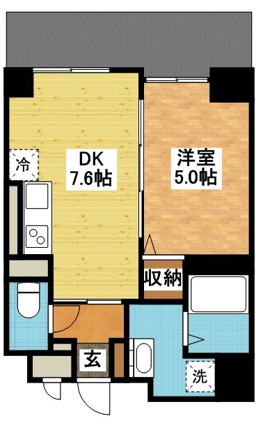 長崎市若葉町のマンションの間取り