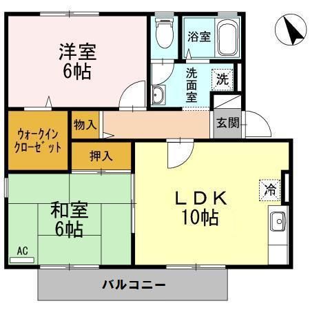 サンセットアベニュー　Ｂ棟の間取り