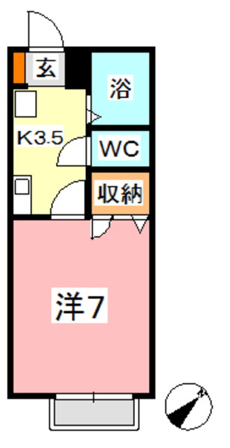 サンハイツ宇野津の間取り