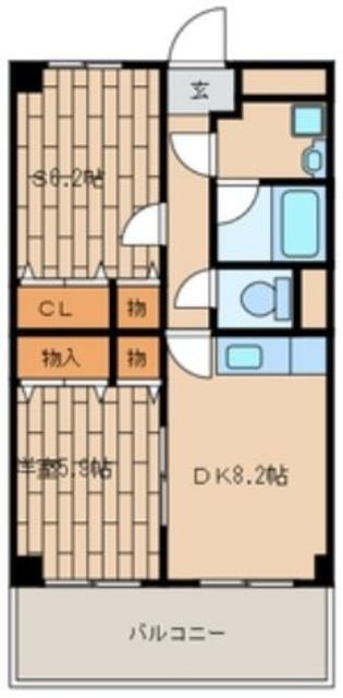 【横浜市都筑区池辺町のマンションの間取り】