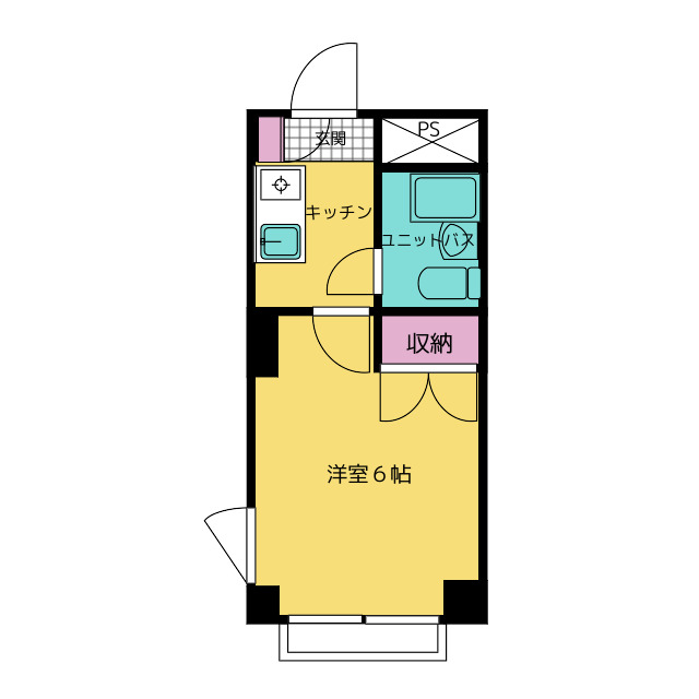 府中グランセの間取り