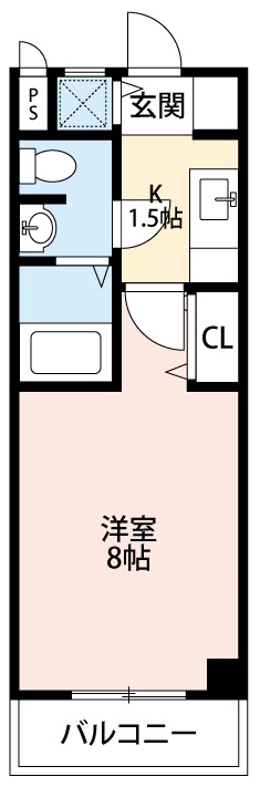 岡崎市上和田町のマンションの間取り