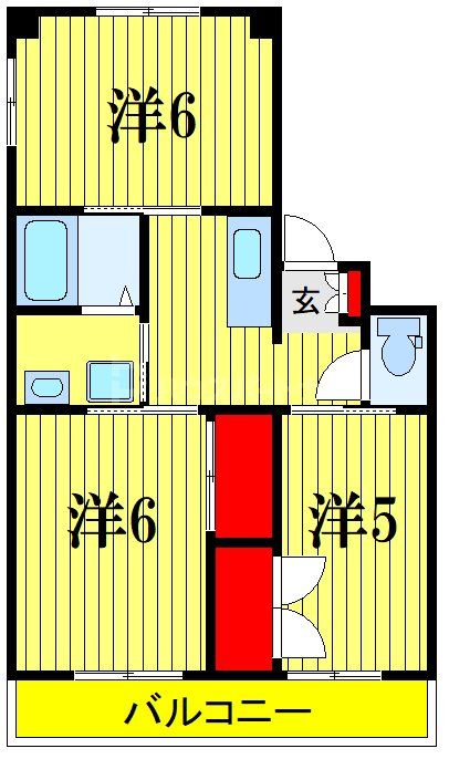 三郷市鷹野のマンションの間取り