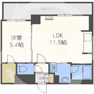 大阪市北区天満橋のマンションの間取り