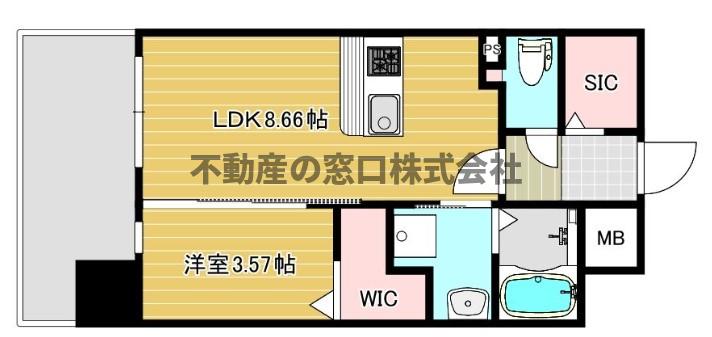 福岡市中央区谷のマンションの間取り