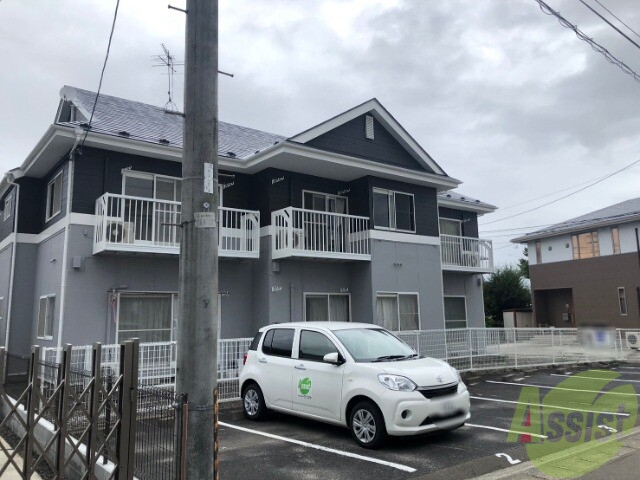 仙台市宮城野区田子のアパートの建物外観