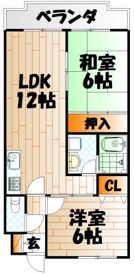 クレベール社ノ木の間取り