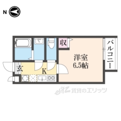 京都市東山区本町９丁目のアパートの間取り