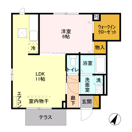 ローズコート　Iの間取り