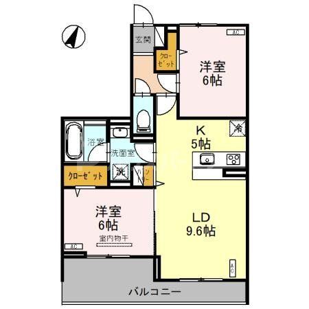 さいたま市北区本郷町のアパートの間取り