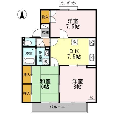 メゾン里島の間取り