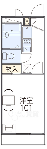 池田市渋谷のアパートの間取り