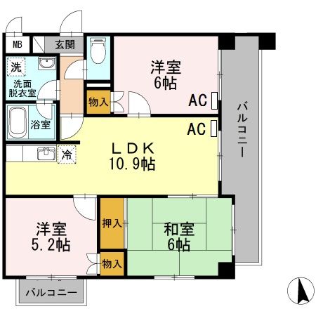 コンフォートの間取り