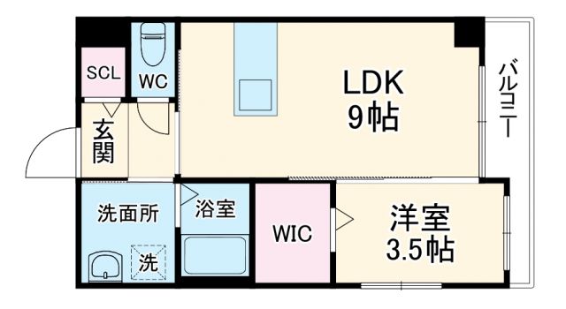 K’s Court西宮北口の間取り