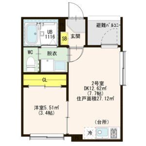 Ealing Apartmentの間取り