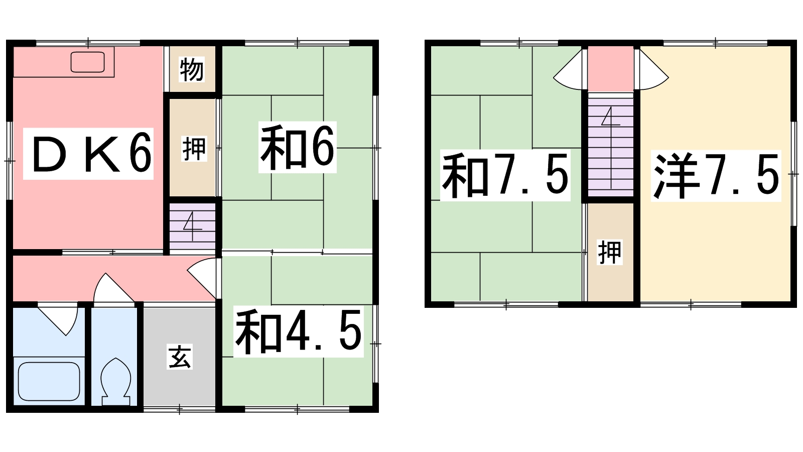 岩佐貸家の間取り