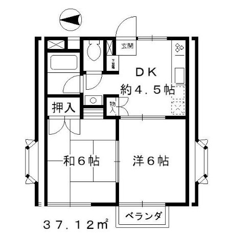 ガーデンハウス・ベル石神井２号棟の間取り