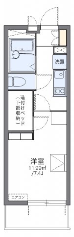 レオパレスのぞみの間取り