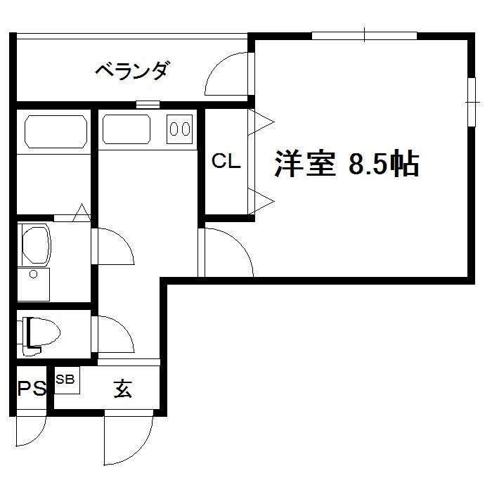 ＣＲＯＳＳ北大路の間取り