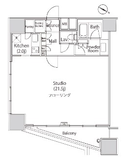 ファーストリアルタワー新宿の間取り