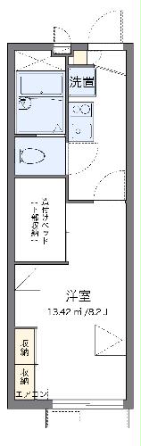 レオパレス小郡南の間取り