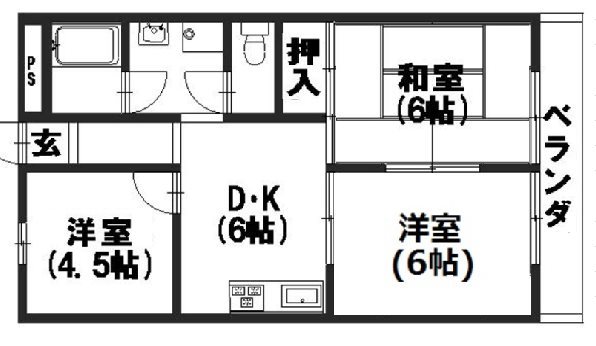 ビラキヨシの間取り