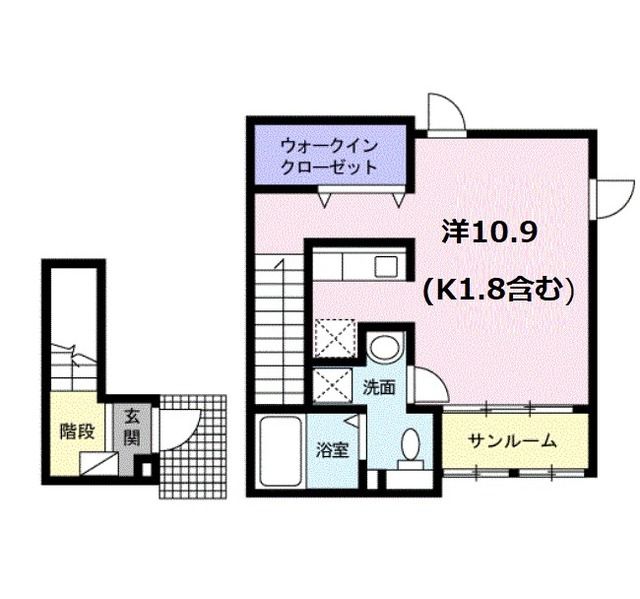 シャルマン　ミチ　ＦＰの間取り