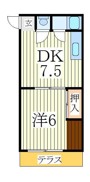 柏市千代田のアパートの間取り