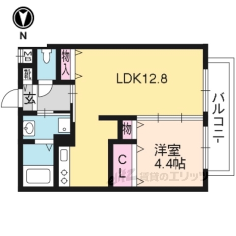 ティアレ長岡京の間取り